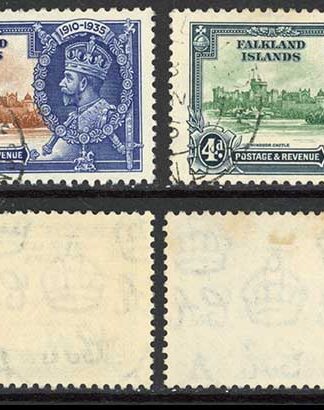 Falkland Is SG139/42 1935 Silver Jubilee fine used Cat 16 pounds