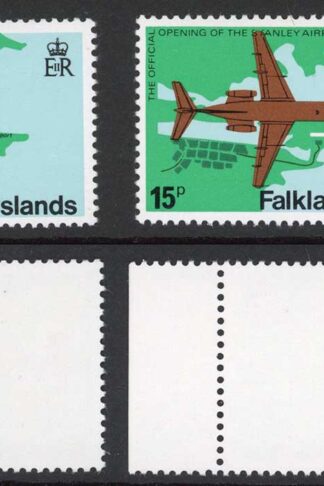 Falkland Is SG362w 15p Stanley Airport Wmk to the Left U/M Cat 70 pounds