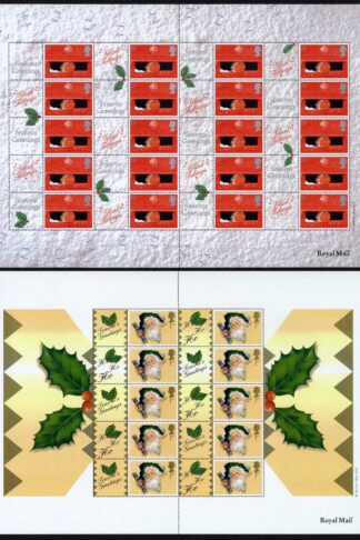 SGLS2/3 Xmas Cracker and Robin the pair insc Post Office 2000 Cat 250 pounds