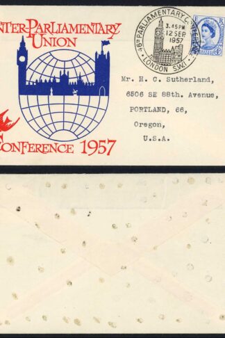 SG560 1957 Parliament illustrated FDC