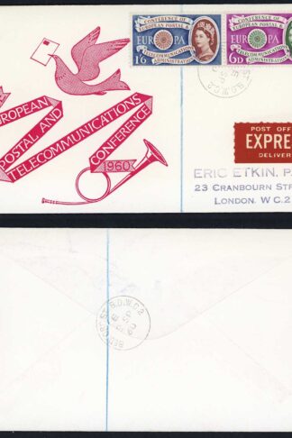 SG621-2 1960 Europa illustrated FDC