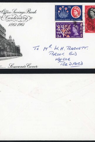 SG623A-25A 1961 P.O.S.B. illustrated FDC
