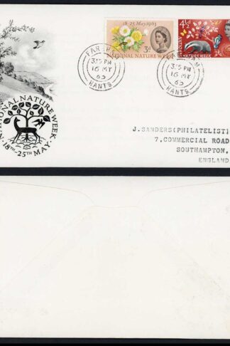 SG637-8 1963 Nature illustrated FDC