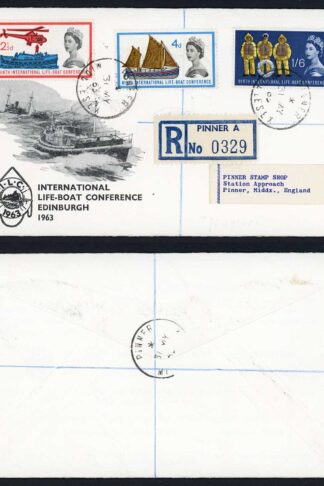 SG639-1 1963 Lifeboat illustrated FDC