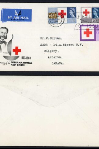 SG642-4 1963 Red Cross illustrated FDC