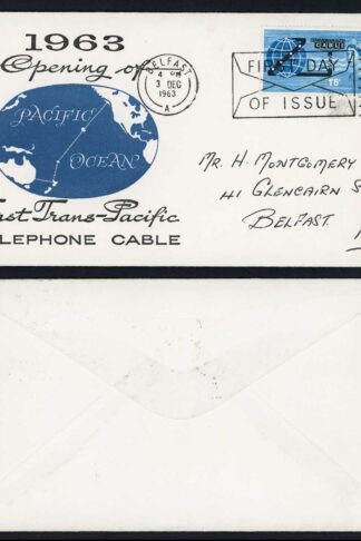 SG645 1963 Cable illustrated FDC