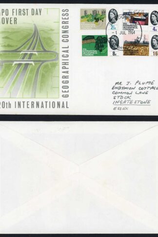 SG651-4 1964 Geographical illustrated FDC