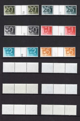 SGD90-D101 1p - 5.00 Set of 12 Gutter Pair U/M