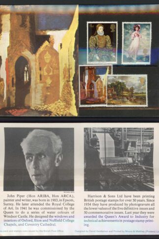 SG771-4 1968 Paintings Presentation Pack