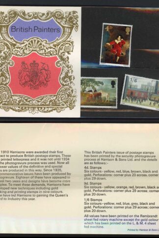SG748-50 1967 Paintings Presentation Pack