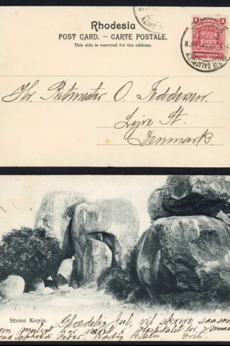 Rhodesia 1d Arms on a Postcard Card from Kopje Salisbury
