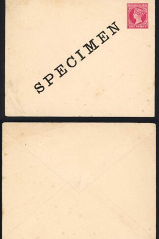 Falkland Is Heijtz E1 1d Envelope opt SPECIMEN