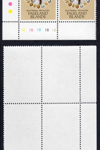 Falkland Is SG403 1981 13p Royal Wedding Serif on first S U/M