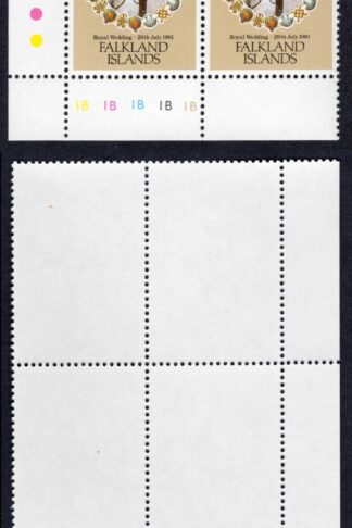 Falkland Is SG403 1981 13p Royal Wedding Serif on first S U/M