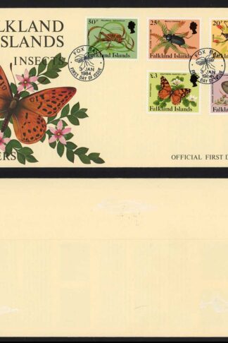 Falkland Is 1984 Values to Three pounds on an FDC