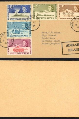 Falkland Is BAT 1968 Adelaide Island Postmarks