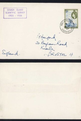 Tristan Da Cunha 1955 Gough Island CDS with Gough Island Scientific Survey H/S