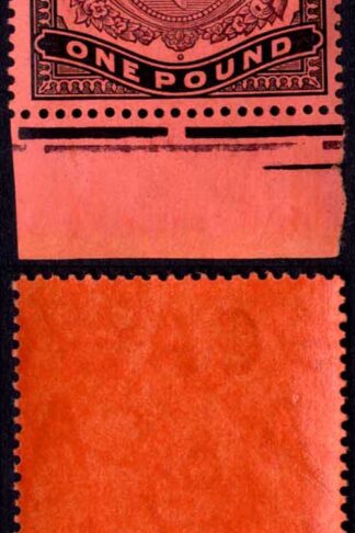 Bermuda SG121c One Pound Deep Reddish purple and black/pale red U/M Cat 60 pound