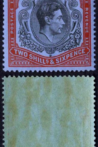Bermuda SG117 2/6 Black and Red/grey blue Block U/M Cat 70 pounds