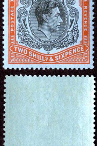Bermuda SG117c 2/6 Black and orange-red Perf 13 U/M Cat 15 pounds