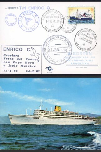 Falkland Is 1981 Port Stanley to Argentina