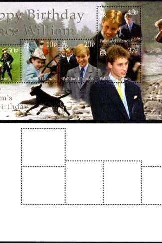Falkland Is SGMS880 18th Birthday Mini sheet U/M cat 11 pounds