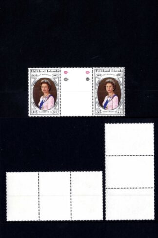 Falkland Is SG439/49 British Administration set of 11 in U/M Gutter pairs