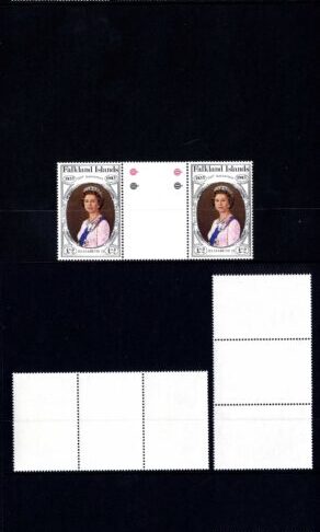 Falkland Is SG439/49 British Administration set of 11 in U/M Gutter pairs
