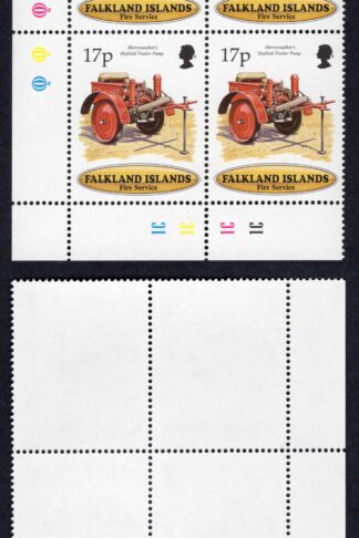 Falkland Is Heijtz 736v1 17p Fire Flaw on second A of Falkland U/M