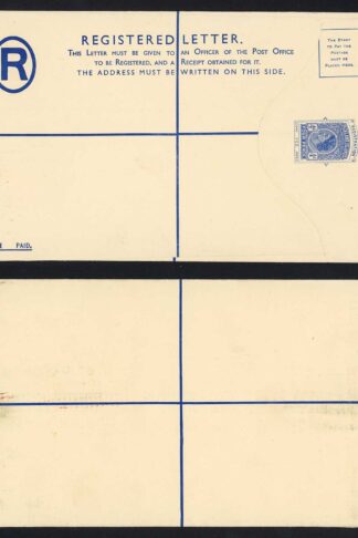 Falkland Is Heijtz R4c 1960 4d Registered Envelope Size H Mint