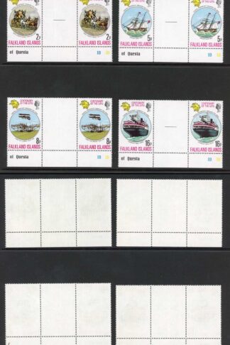Falkland Is Centenary of the UPU GUTTER PAIRS U/M set Heijtz price 100 pounds