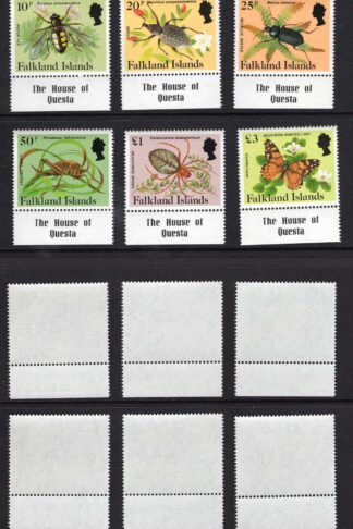 Falkland Is SG469A/83A Set5 of 15 U/M all with imprints Cat 10.50++