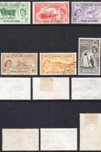 Falkland Is SG187/92 1955 set of 6 CDS used Cat 26 pounds