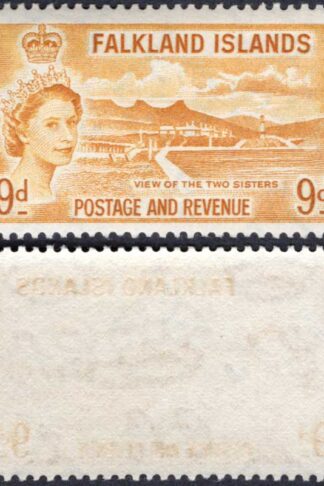 Falkland Is SG191 9d Orange-yellow U/M Cat 20 pounds