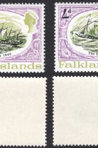 Falkland Is SG259w 4d SS Great Britain Wmk Crown to the right U/M Cat 20 pounds