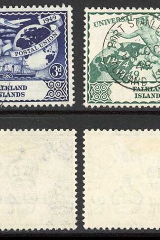 Falkland Is SG168/71 1949 UPU fine used Cat 16 pounds