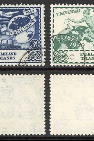 Falkland Is SG168/71 1949 UPU fine used Cat 16 pounds