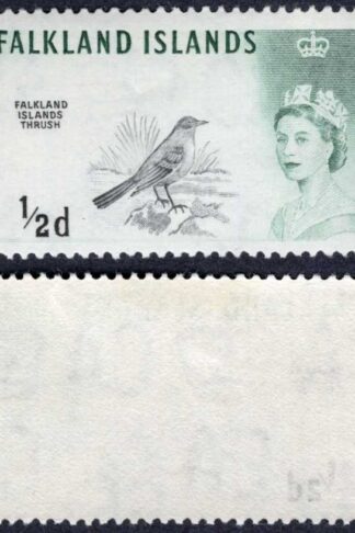 Falkland Is DG193ab 1/2d weak entry wmk Upright M/M Cat 85
