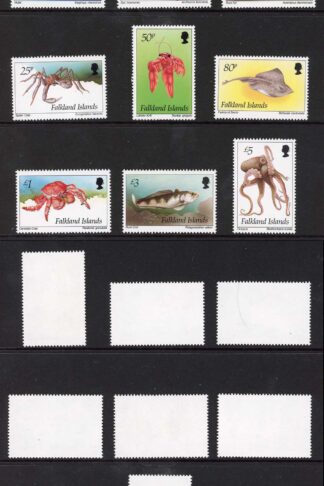 Falkland Is SG701/12 Marine Life set of 12 U/M Cat 45 pounds