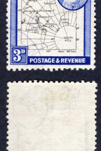 Falkland Is Dep SGG12a THIN Map 3d Dot in T CDS used Cat 15 pounds
