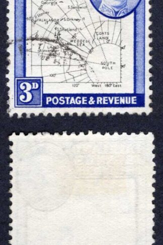 Falkland Is Dep Heijtz 48g8 3d THIN Map Re-entry by W of West CDS