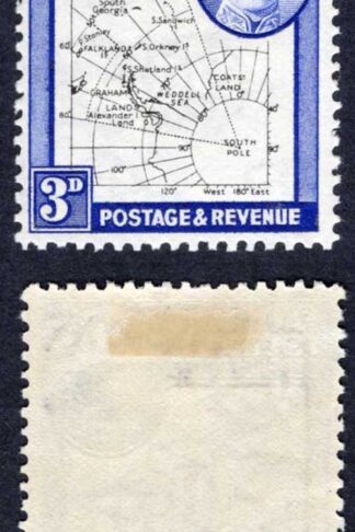 Falkland Is Dep Heijtz 48g6 3d THIN Map Dash on 60 parallel M/M