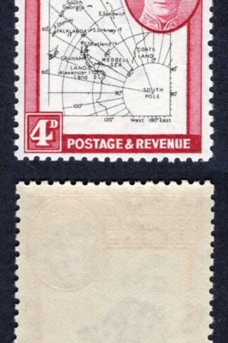Falkland Is Dep Heijtz 49g7 4d THIN Map White Dot at Cape Horn U/M