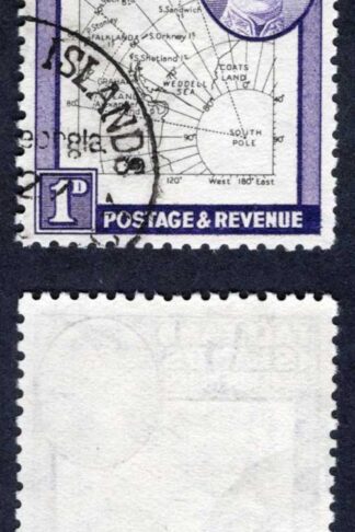 Falkland Is Dep Heijtz 45g7 1d THIN Map White Dot at Cape Horn CDS