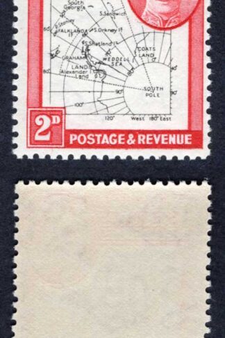 Falkland Is Dep Heijtz 46g7 2d THIN Map White Dot at Cape Horn U/M