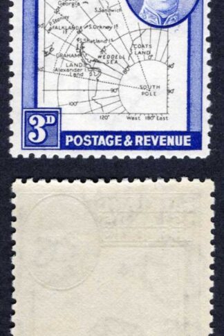 Falkland Is Dep Heijtz 48g7 3d THIN Map White Dot at Cape Horn U/M