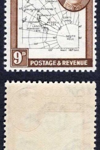 Falkland Is Dep Heijtz 51g7 9d THIN Map White Dot at Cape Horn U/M
