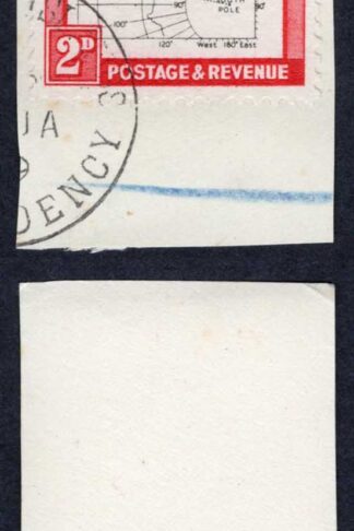 Falkland Is Dep Heijtz 46g3 2d THIN Map Re-entry at 60 degrees South CDS