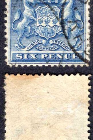 Rhodesia SG2 6d Ultramarine (toned) Cat 26 pounds