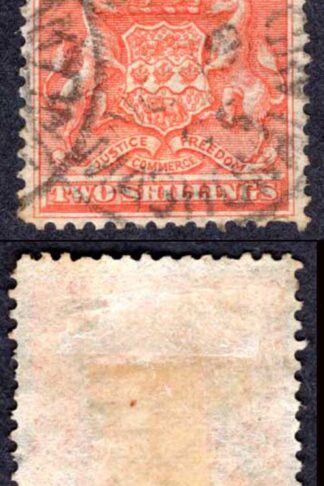 Rhodesia SG5 2/- Vermilion CDS used Cat 45 pounds